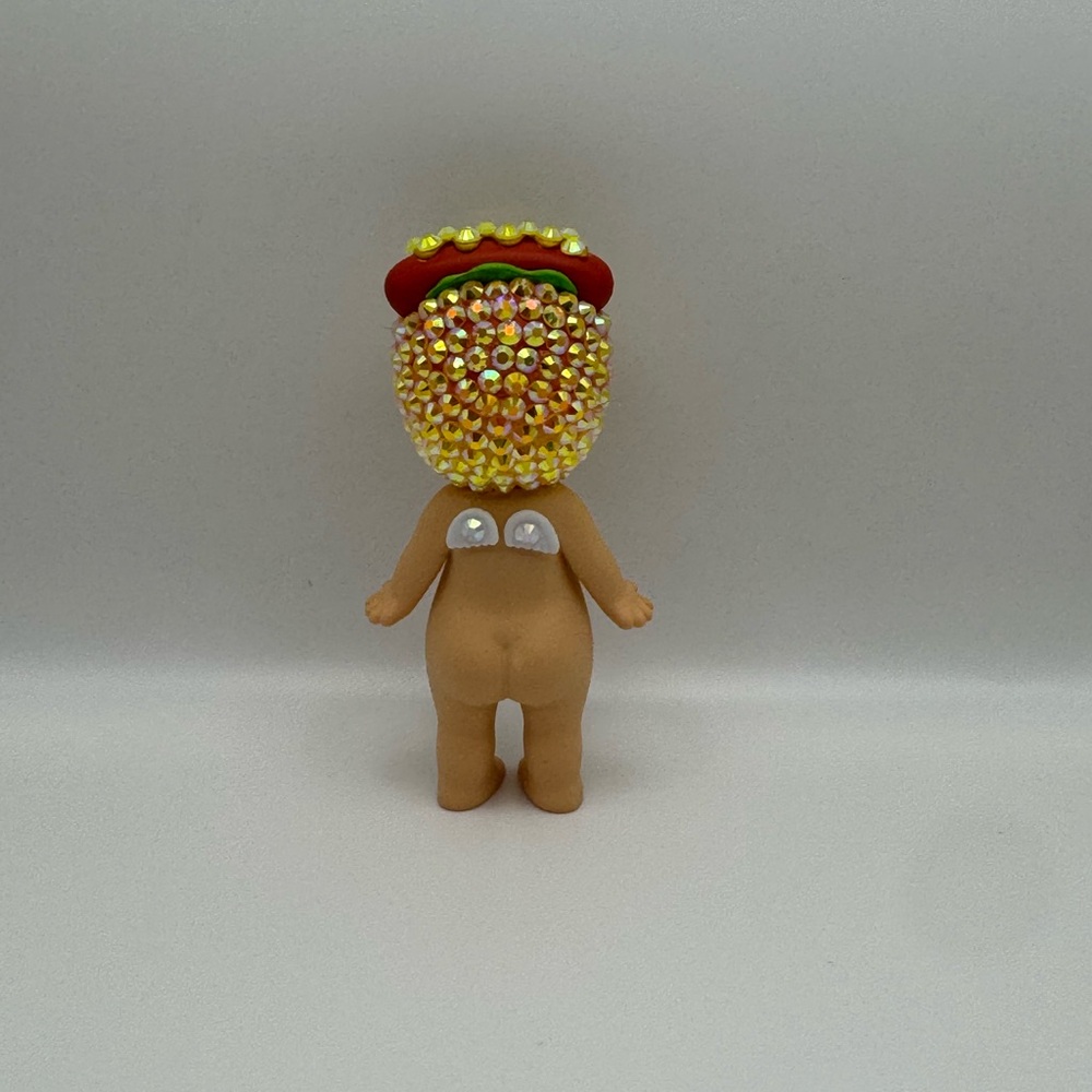 Custom Bedazzled Sonny Angel Hot Dog Statue - Picture 3 of 6